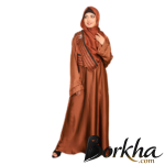 Brick Color Borka Design with Stone Work | Irani Borka Bazar