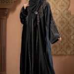Exclusive Black Color Borka Design with Embroidery & Stone Work image