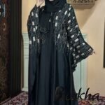 Black Abaya with Embroidery & Stone Work | Irani Borka Bazar