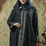 Black Color Borka Design with Embroidery & Stone Work | Irani Borka Bazar