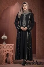 Black Color Borka Design with Embroidery Work | Irani Borka Bazar
