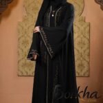 Black Color Gown Borka with Stone Work | Irani Borka Bazar
