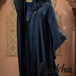 Dark Blue Color Abaya with Stone Work | Irani Borka Bazar