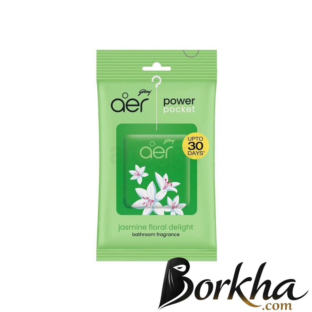 Godrej Aer Power Pocket Bathroom Fragrance Jasmine Floral Delight 10g Godrej Aer Power Pocket Bathroom Fragrance Jasmine Floral Delight 10g