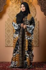 Gorgeous Printed Abaya with Lace & Embroidery Work | Irani Borka Bazar