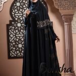 Luxurious Koti Abaya with Embroidery Work | Irani Borka Bazar