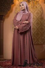 Mauve Pink Color Borka Design with Stone Work | Irani Borka Bazar