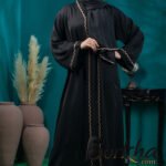 Premium Black Borka Design with Stone Work | Irani Borka Bazar